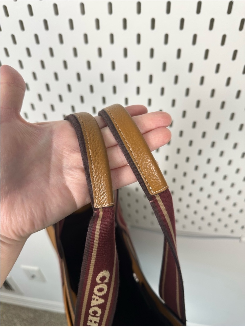 Coach Large Smith Tote in Brown Pebble Leather (CM716, Batch/Factory: J2377 - Picture 12 of 16